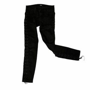 HUDSON Raven Lace Up Crop Super Skinny Jeans Size 26